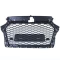 Miniatyrbillede 8 af 8: Honeycomb grill - Audi A3 8V 16-20 - sort blank - PDC velegnet