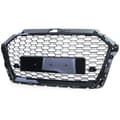 Miniatyrbillede 2 af 8: Honeycomb grill - Audi A3 8V 16-20 - sort blank - PDC velegnet