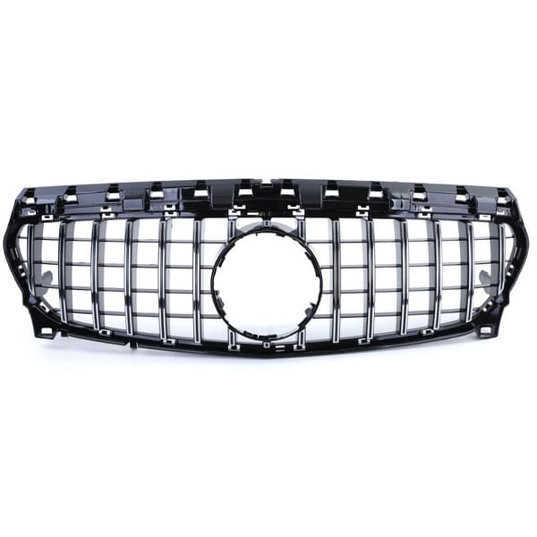 Bilgrill - Mercedes CLA C117 W117 16-19 - Sportsgrill - GLOSSY SORT/CHROM