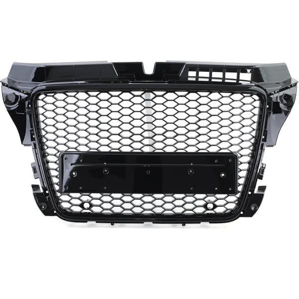 Honeycomb grill - Audi A3 8P 08-13 - BLACK GLOSSY - Sportoptik