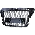 Miniatyrbild 2 av 8: Honeycomb grill - Audi A3 8P 08-13 - BLACK GLOSSY - Sportoptik