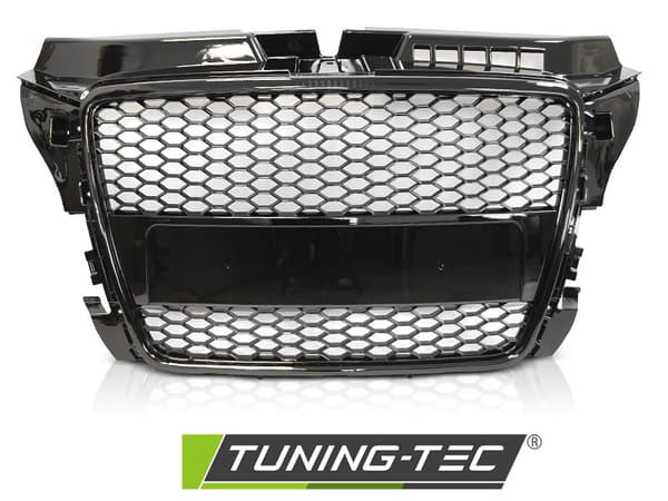 Grill till AUDI A3 (8P) 04.08-07.12 SPORT GLOSSY BLACK