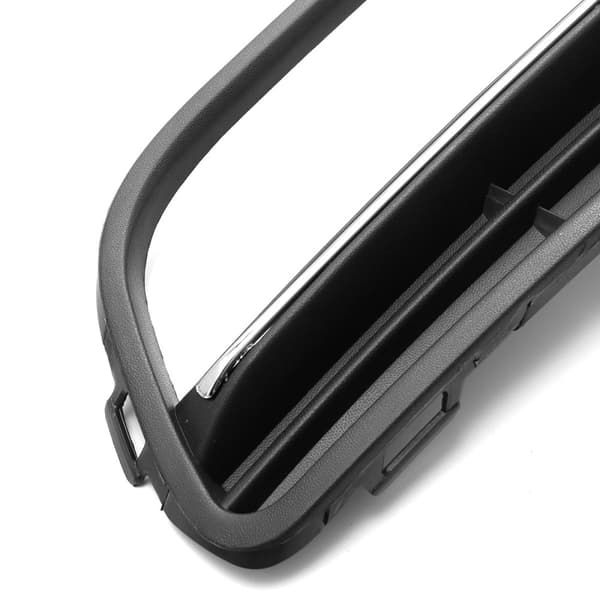 2x Dimljusram ABS med Radiator Grille Front Center Bumper För VW POLO 2014-2017