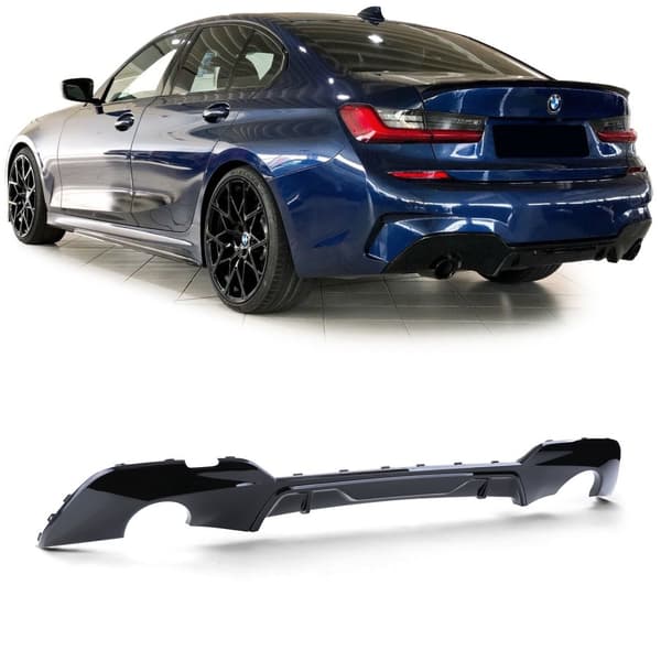 Takahajotin - BMW 3 G20 G21 320 330 - Musta kiiltävä - ABS-muovia