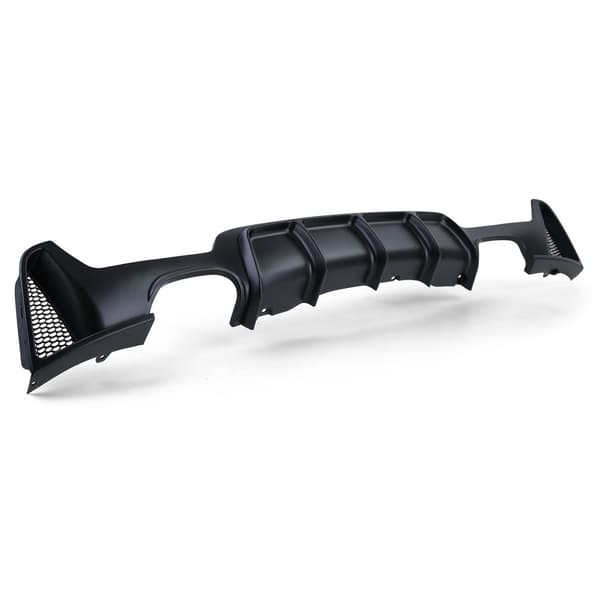 Bakre diffusor - BMW 4-serie F32 F33 F36 - Svart matt - Dubbel avgasöppning