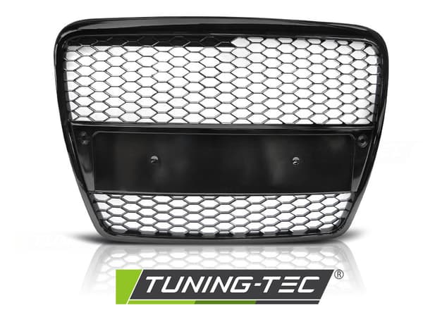 RS Kofanger - blank sort - Audi A6 (C6) RS-stil 04 04-08 - PDC