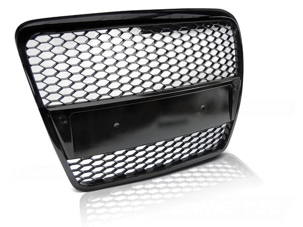 RS Kofanger - blank sort - Audi A6 (C6) RS-stil 04 04-08 - PDC