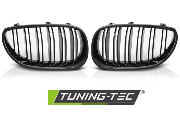 Grill BMW E60 / E61 03-10 - sportstil - skinnende sort