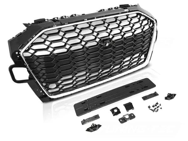 Grill för AUDI A4 B9 20- LPDC - sportstil - krom svart