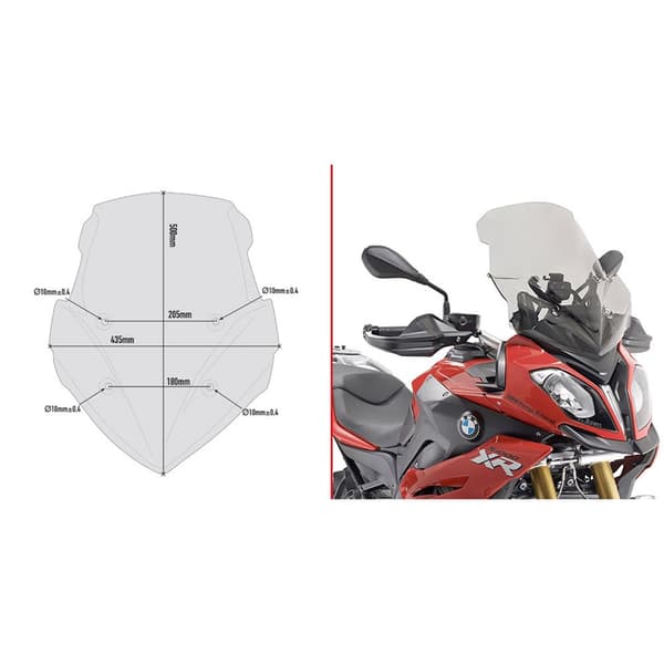 Givi Tuulilasi D5119s Bmw S 1000 Xr Kirkas