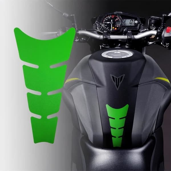 Rhino Flat Adhesive Protection för motorcykeltank, Kawa Green, 20,5 x 11,5 cm