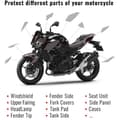 Miniatyrbild 3 av 3: Transparent självhäftande film för motorcykelskydd, tjocklek 0,3 mm, 16 x 50 cm