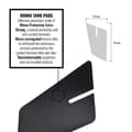 Miniatyrbild 2 av 4: Rhino Flat Side Adhesive Protectors för motorcykeltank, genomskinlig, 2 delar 17 x 11,5 cm