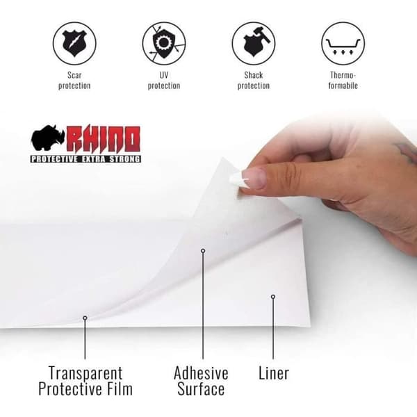 Car Boot Sill Protection, Rhino Transparent, 120 x 12 cm