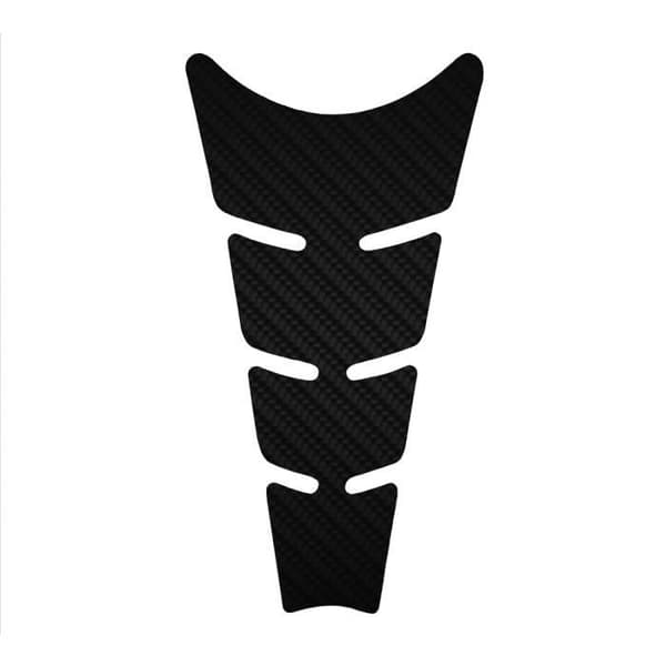 Rhino Flat Adhesive Protection för motorcykeltank, kol, 20,5 x 11,5 cm