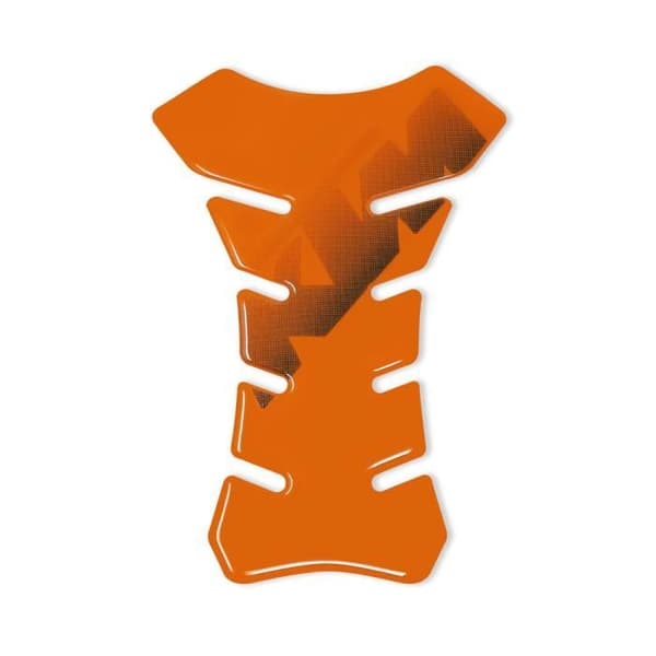 3D självhäftande skydd - KTM - Motorcykeltank - Orange - 19 x 13 cm - UV polyuretanharts