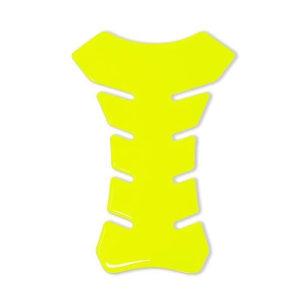 Skyddande klistermärke 3D - OEM - Motorcykeltank - Neonfluo gul - 19 x 13 cm - UV-harts