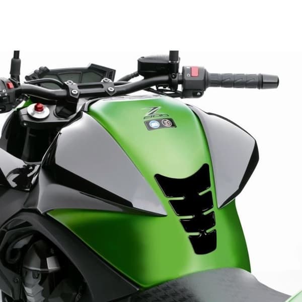 3D självhäftande skydd för motorcykel Superbike tank, kol, 12,5 x 22 cm