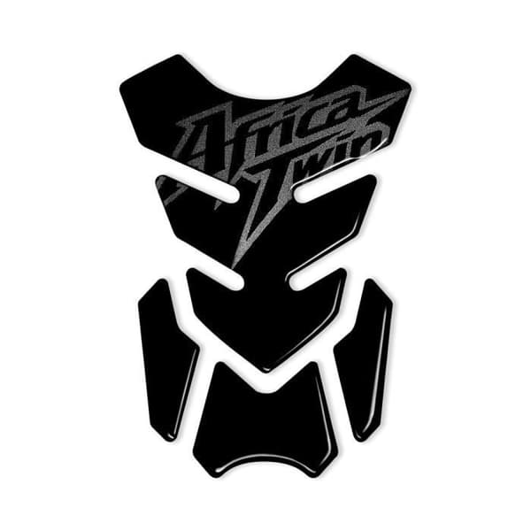3D Adhesive Protection - Africa Twin - Svart Glitter - 19 x 13 cm - Polyuretanharts - Hållbart lim