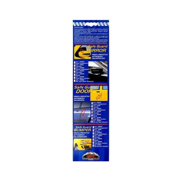 Skyddande klisterprofiler - Kromade - 2 Stycken - 23.2 x 1.7 cm - Slitstarka - Hållbara