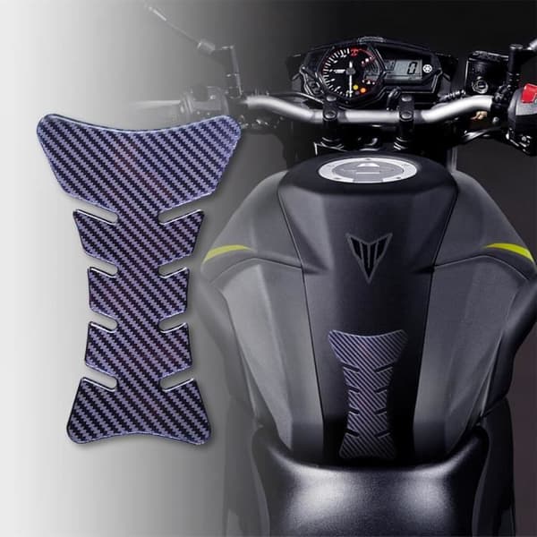 3D Sport Adhesive Protection för Motorcykel Tank, Hi Lux Carbon, 20 x 13 cm