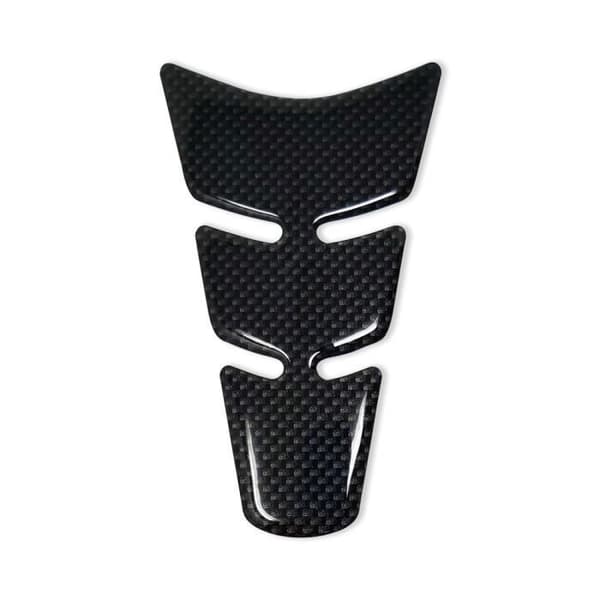 3D Mini Slim Adhesive Protection för motorcykeltank, koleffekt, 13 x 8,5 cm