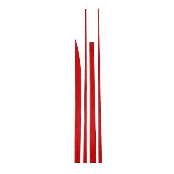 Universella Sportprofiler - Ej specificerat - 180 cm - Röd - Stötfångarskydd - Polyuretanharpiks