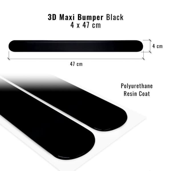 Skydd Bumper - Universella - Svart - 40 mm x 47 cm - 2 Stycken - Polyuretanresin