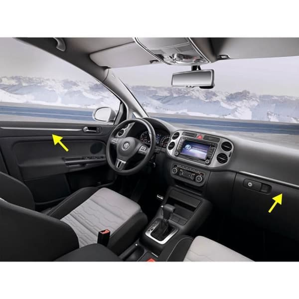 3D Adhesive Protection Profiles - Chrome - Bil - 61 cm - Höger och Vänster - Stötsäker