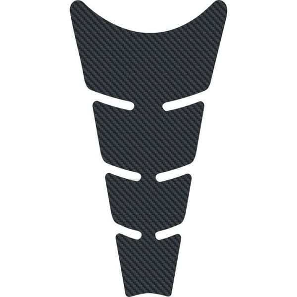 Platt självhäftande skydd för motorcykeltank, lättlindad koleffekt, 11,5 x 20,5 cm