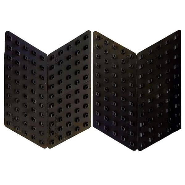 Skydd Antiskid - Race Grip - Motorcykeltank - Svart - 4 Delar - 15.5 x 6 cm