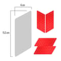 Miniatyrbild 3 av 4: Skydd Antiglid - Race Grip - Transparent - 4 Delar - 15.5 x 6 cm - Motorcykel
