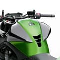 Miniatyrbild 3 av 3: 3D Mini Slim Adhesive Protection för motorcykeltank, Hi-Lux Carbon, 13 x 8,5 cm