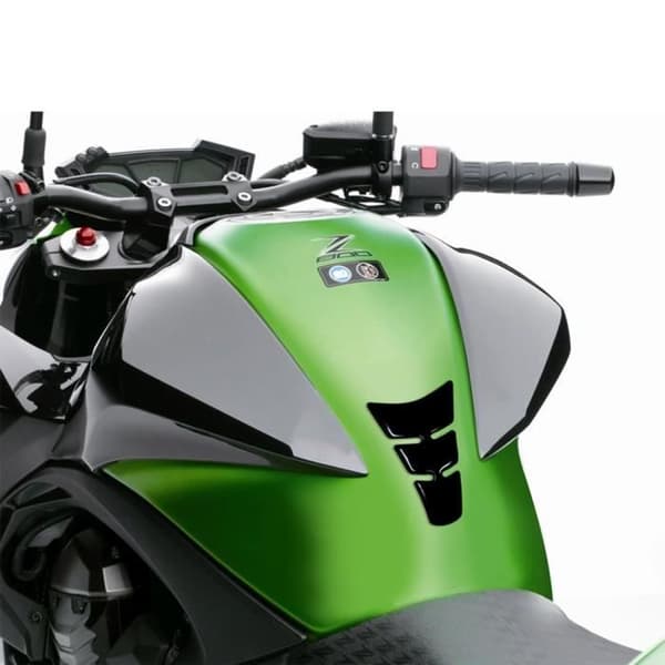 3D Mini Slim Adhesive Protection för motorcykeltank, Hi-Lux Carbon, 13 x 8,5 cm