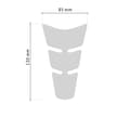 Miniatyrbild 2 av 3: 3D Mini Slim Adhesive Protection för motorcykeltank, Hi-Lux Carbon, 13 x 8,5 cm