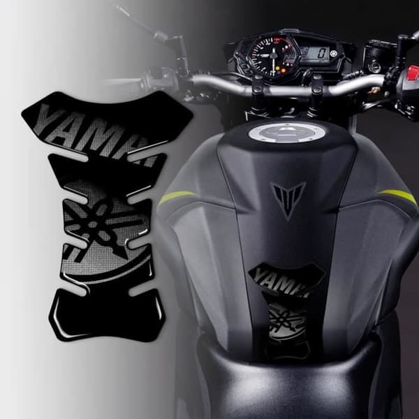 3D Tankskydd - Yamaha - Svart - Klistermärken - Polyuretan - UV-skyddande