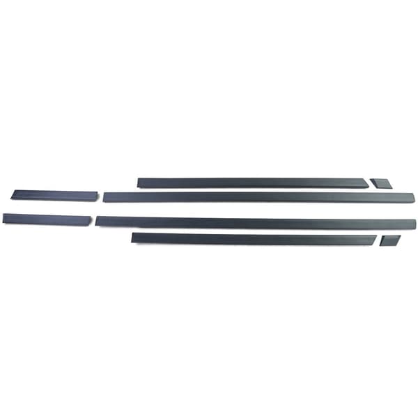 Pyntestrimler til bil - til BMW 5-serie E34 sedan/touring 1988-1996 - 8 dele - sort