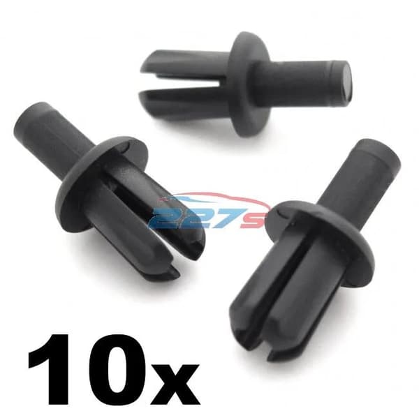 10x Freelander Wheel Arch Lining Clips / Splashguard Clips, 8mm Rivets- 79086L