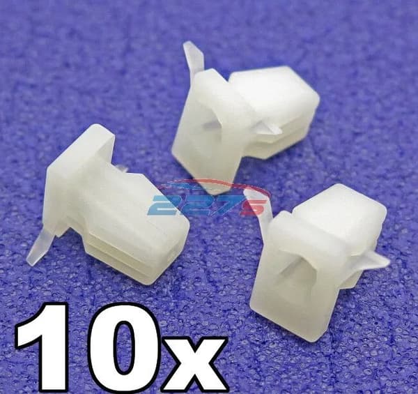 10x Land Rover Discovery & Range Rover Front Bumper Clips, Plastic Grommet / Nut