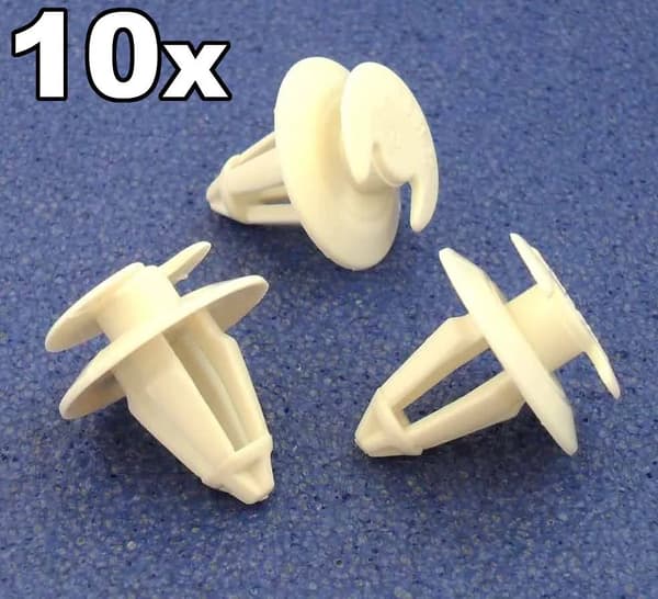 10x Mercedes Benz Plastic Trim Clips- For door cards, trims, covers and fascias