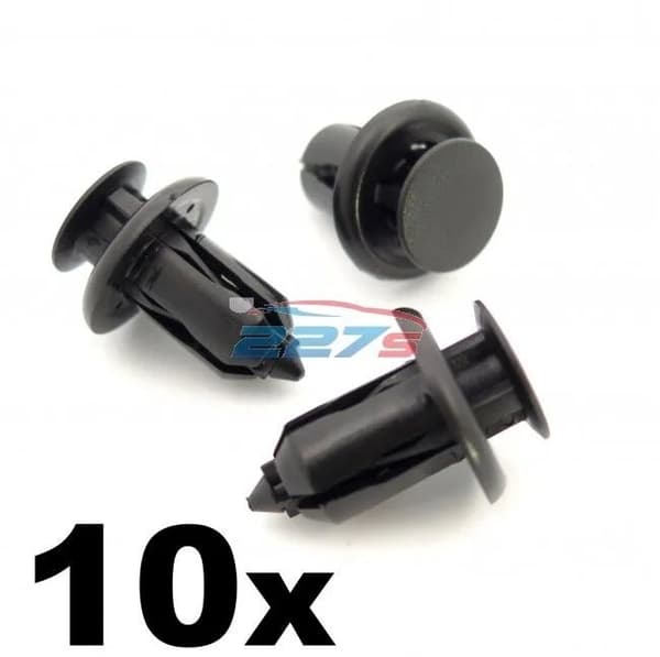 10x Plastic Bumper Clips for Mazda Cars- Front, Rear Bumper Trim & Grille Rivet