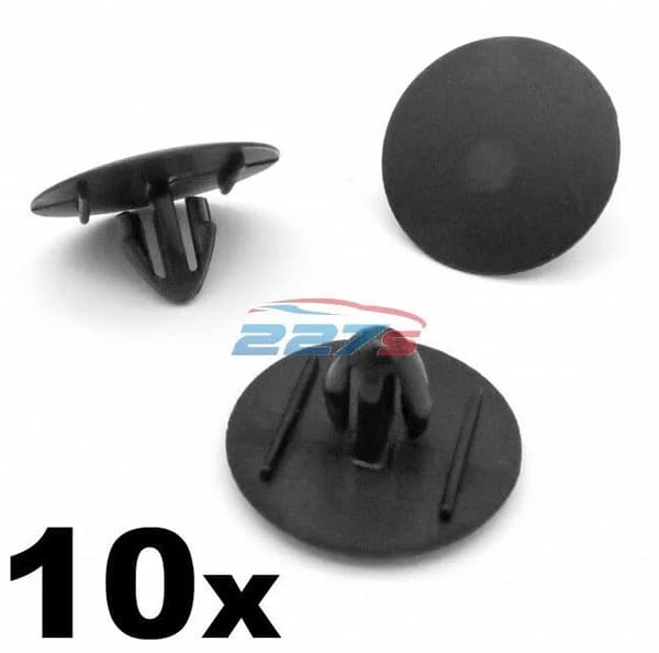 10x Bonnet Insulation Clips for Toyota - 90467-09050, 8mm Hole, 25mm Head