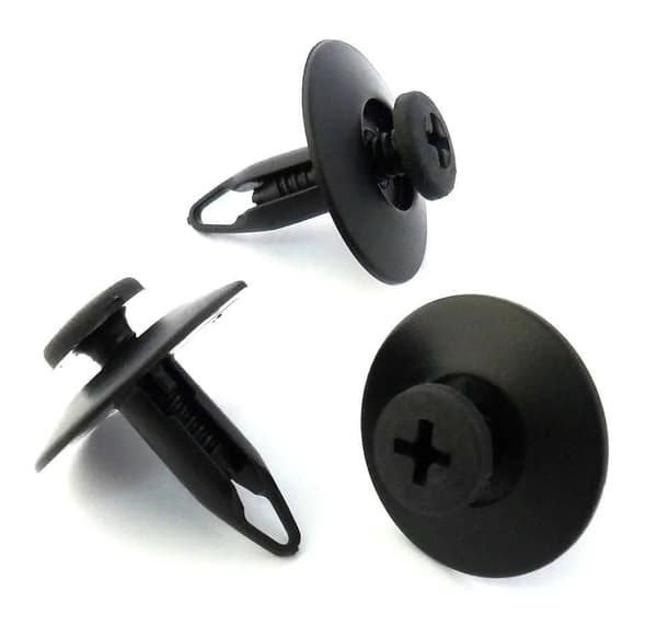 50x 6mm Hole Plastic Rivet Trim Panel Retainer Clips