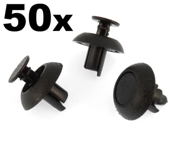 50x Toyota Engine Cover Clips- Plastic Trim Fasteners for Motor Shields & Panels