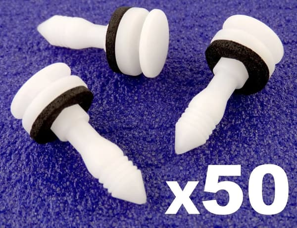 50x Jaguar Trim Clips Fastener for Door Cards & Interior Trim Panels