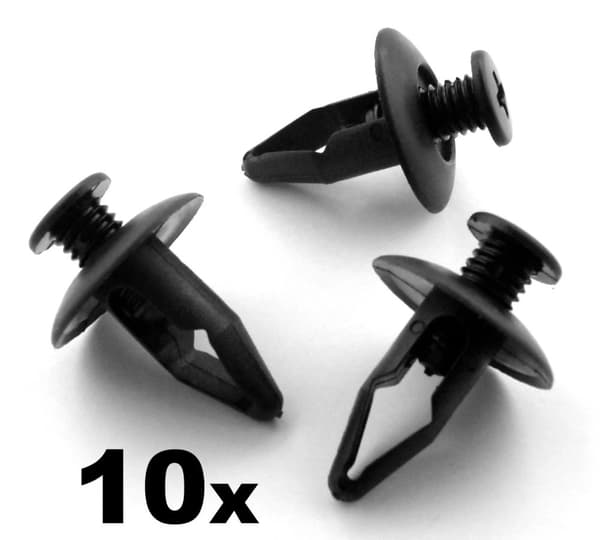 10x Mazda Fender Wheel Arch Lining Splashguard Scrivets Plastic Rivet Trim Clips