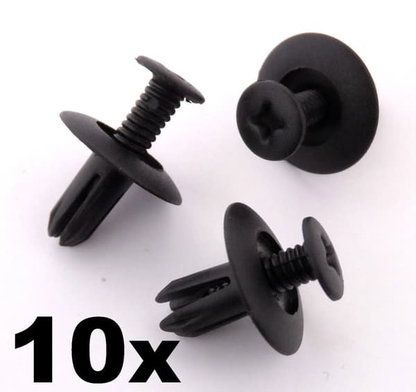 10x Interior Trim Clips- Interior Fascia Panels & Boot Linings fits Kia Hyundai