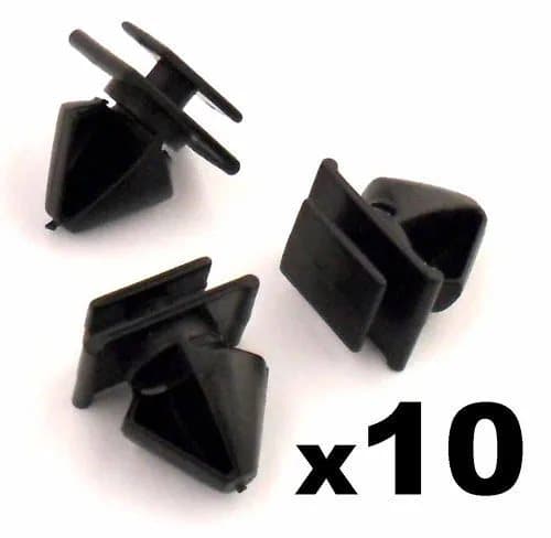 10x Peugeot 406 Plastic Trim Clips for Door Side Moulding / Bumpstrip Rubstrip