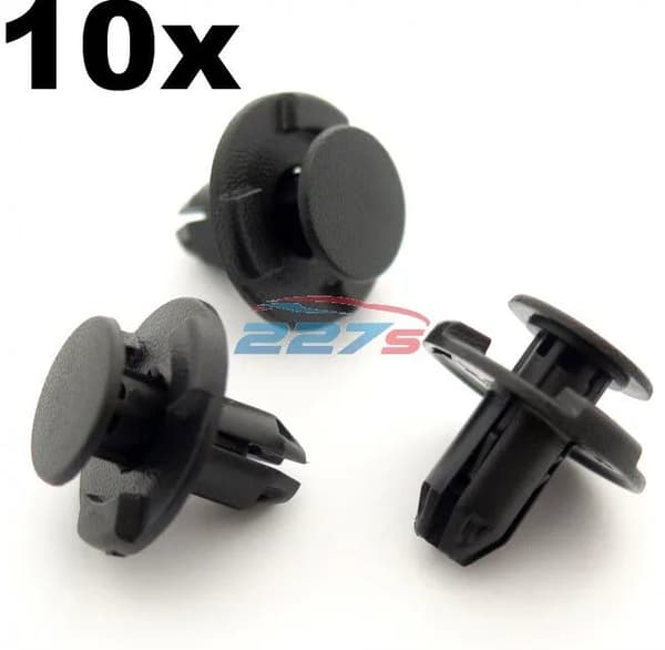 10x 8mm Hole, Windscreen Cowl Clips, Windshield Cowling Clips for some Nissan