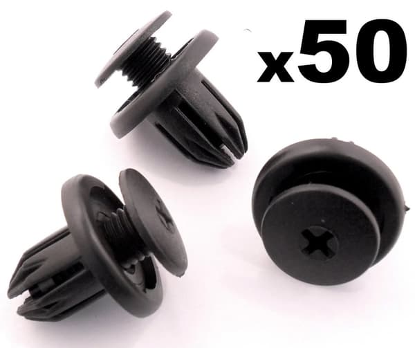 50x Honda Bumper, Grille, Sideskirt, Undertray etc Plastic Trim Panel Clips
